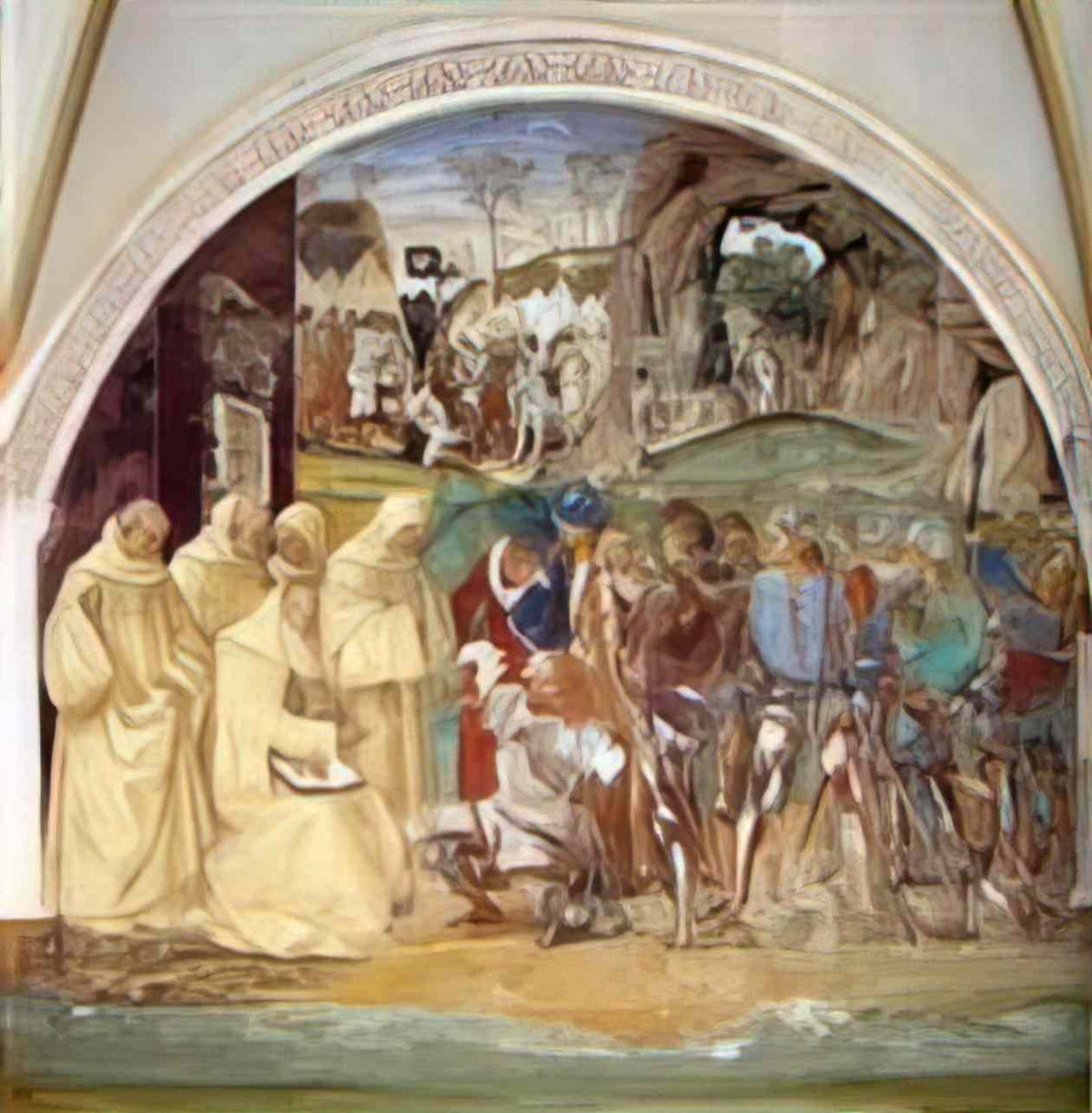 Luca Signorelli life of st benedict benedict discovers totila s decei Art A4 Photo Print