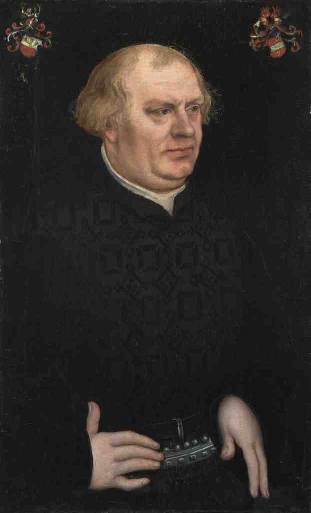 Lucas Cranach the Elder Portrait of a Man, probably Johann Feige A4 Photo Print