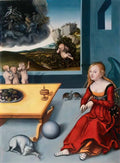 Luca Signorelli madonna and child with prophets Art A4 Photo Print