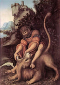 Luca Signorelli the trinity the virgin and two saints Art A4 Photo Print