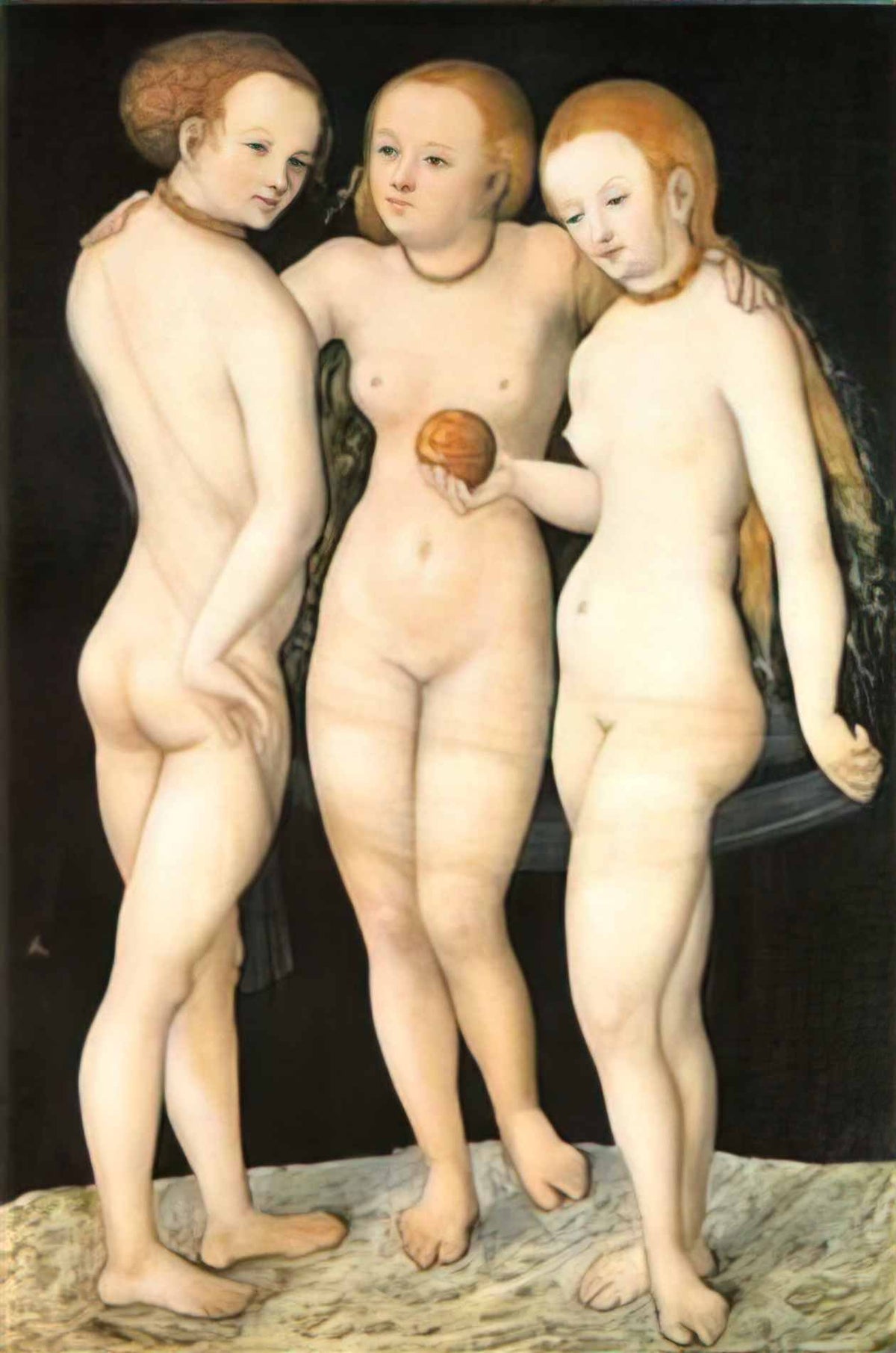 Lucas Cranach the Elder fall of man 1537 Art A4 Photo Print