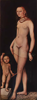 Lucas Cranach the Elder heracles and omphale 1537 Art A4 Photo Print