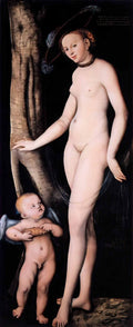 Lucas Cranach the Elder heracles and omphale Art A4 Photo Print