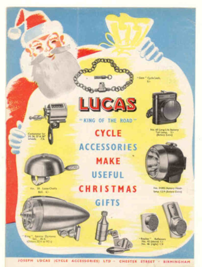 Lucas Cycle Gifts Vintage Retro Advert Poster A4 Photo Print