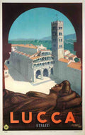 Lucca Vintage Advert A4 Photo Print
