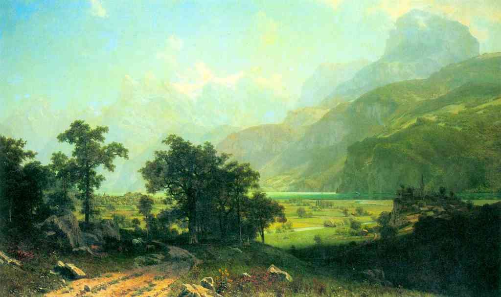 Lucerne Switzerland Bierstadt A4 Photo Print