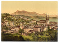 Lucerne and the Rigi Lake Lucerne Vintage A4 Photo Print