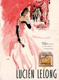Lucien Lelong Perfume 1 1940s Vintage Retro Advert Poster