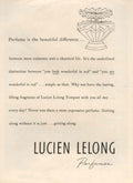 Lucien Lelong Perfume 2 1940s Vintage Retro Advert Poster