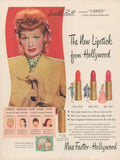Lucille Ball Lipstick 1950s Vintage Retro Advert Poster