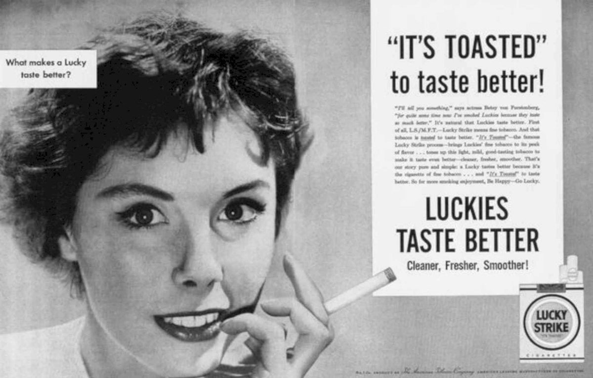 Lucky Strike Cigarette Vintage Retro Advert Poster A4 Photo Print