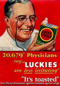 Lucky Strike Cigars Vintage Retro Advert Poster A4 Photo Print
