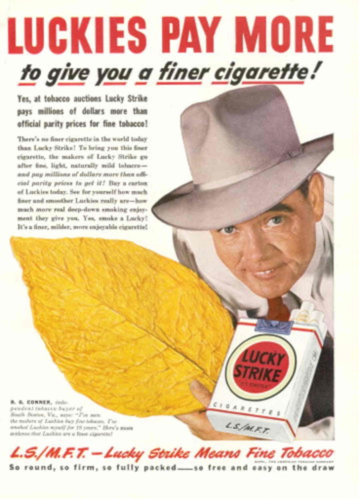 Lucky Strike Cowboy 1940s Vintage Retro Advert Poster