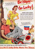 Lucky Strike Family Vintage Retro Advert Poster A4 Photo Print