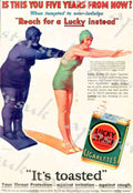 Lucky Strike Man Vintage Retro Advert Poster A4 Photo Print
