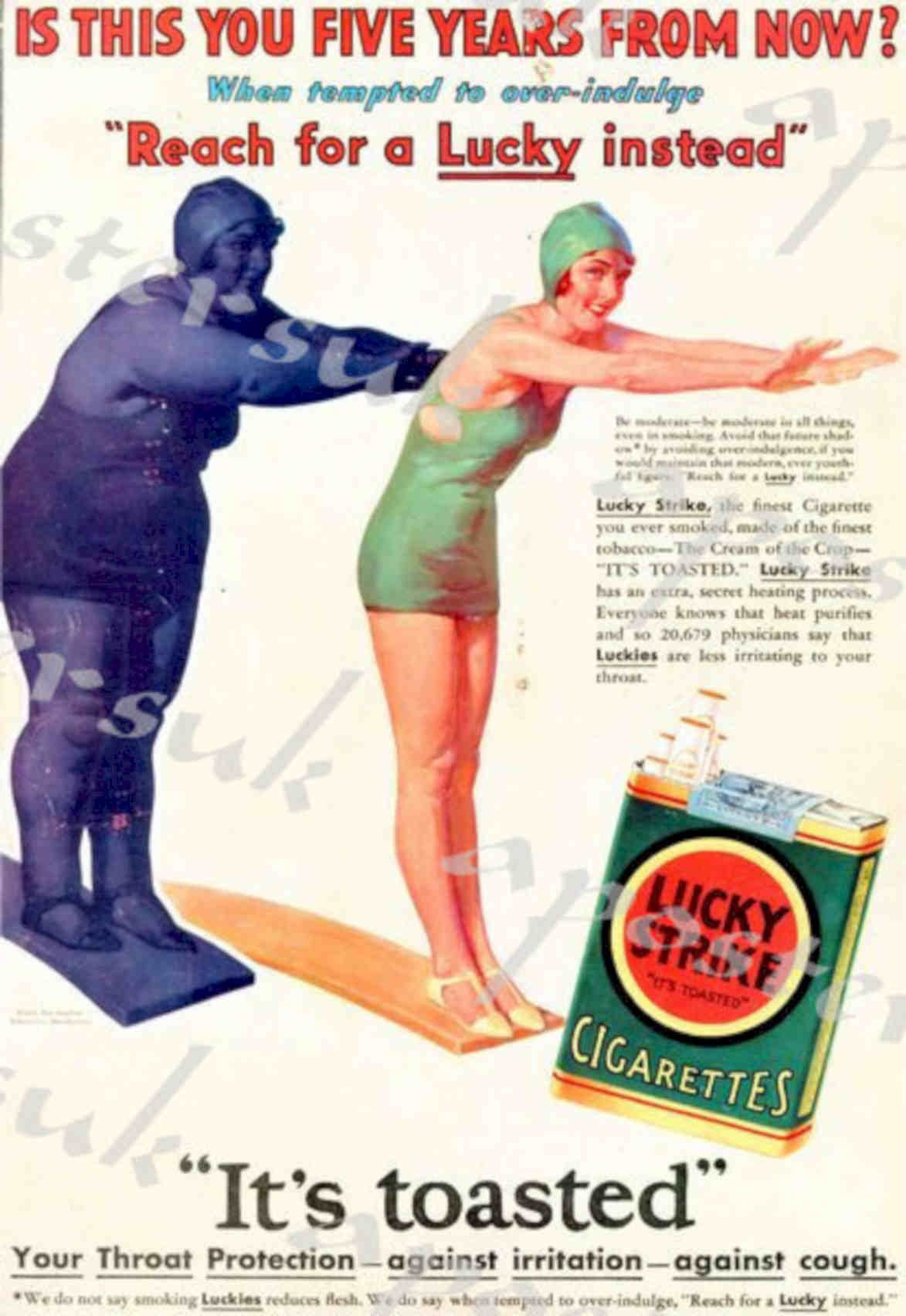 Lucky Strike Man Vintage Retro Advert Poster A4 Photo Print