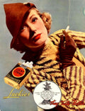 Lucky Strike Model 1 1930s Vintage Retro Advert Poster