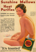 Lucky Strike Swimsuit 1930s Vintage Retro Advert Poster