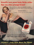 Lucky Strike Vintage 1940s Vintage Retro Advert Poster