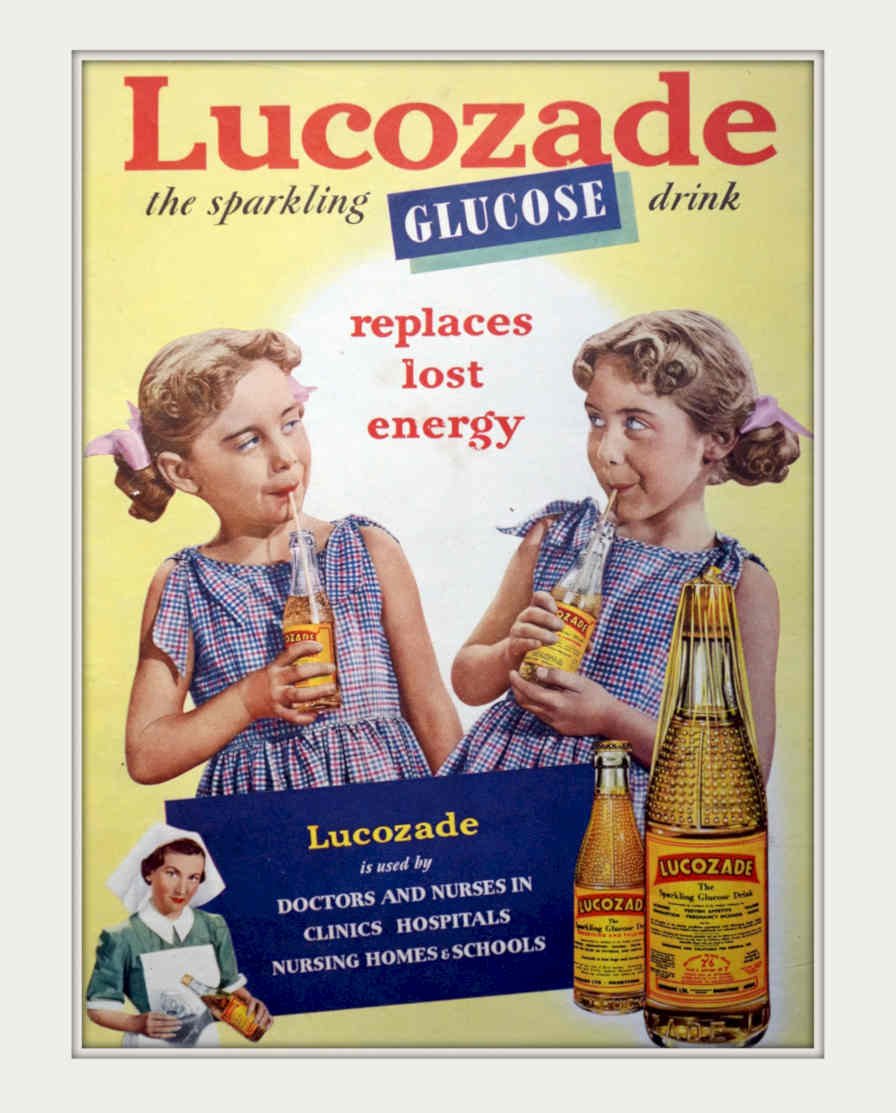 Lucozade Children Drink Vintage Retro Advert Poster A4 Photo Print