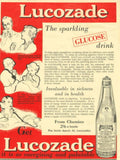 Lucozade Glucose Drink 1950s Vintage Retro Advert Poster