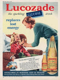 Lucozade Mother Girl 1950s Vintage Retro Advert Poster