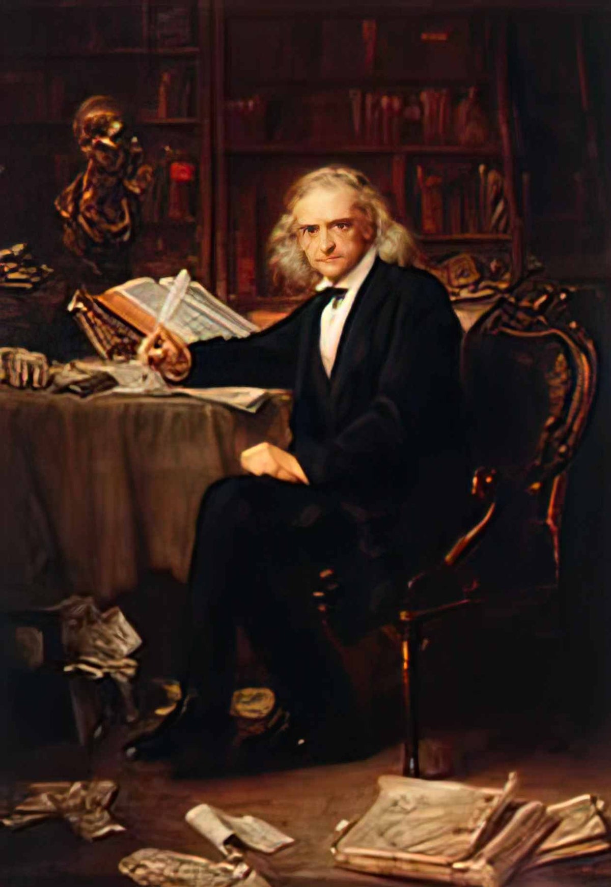 Ludwig Knaus theodor mommsen by ludwig knaus 1881 Art A4 Photo Print