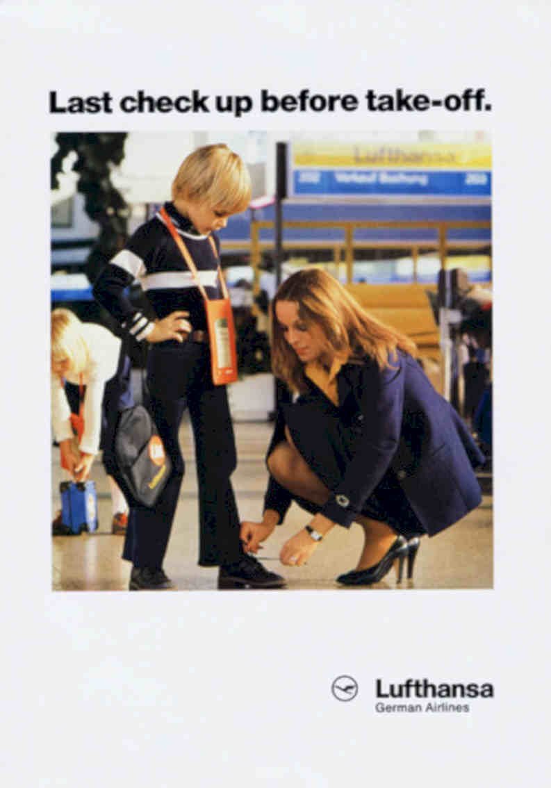Lufthansa Check Up Vintage Retro Advert Poster A4 Photo Print