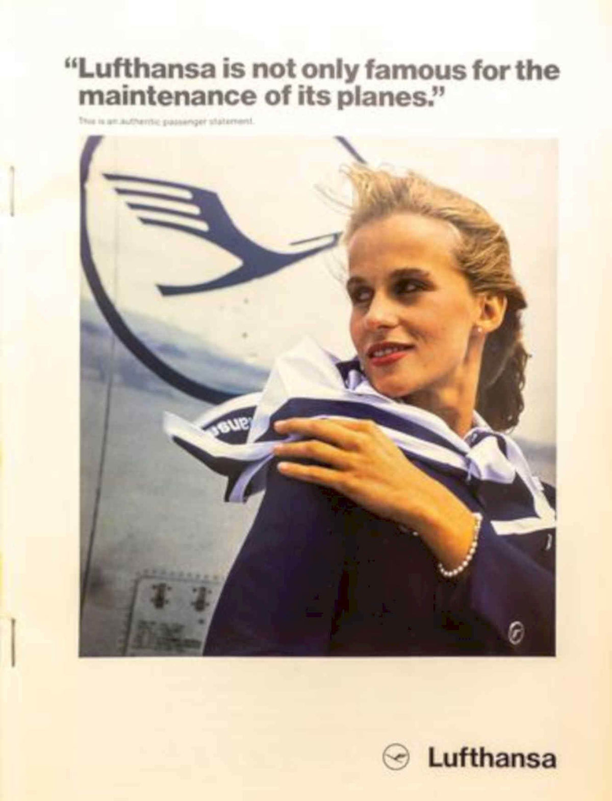 Lufthansa Flight Attendant 1 Vintage Retro Advert Poster A4 Photo Print