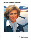 Lufthansa Flight Attendant 2 Vintage Retro Advert Poster A4 Photo Print