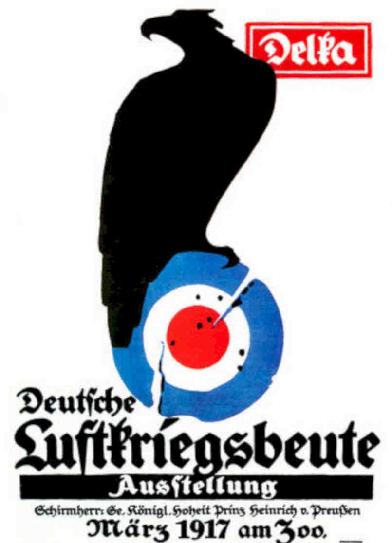 Luftkriegsbeute Eagle Target Vintage Retro Advert Poster A4 Photo Print