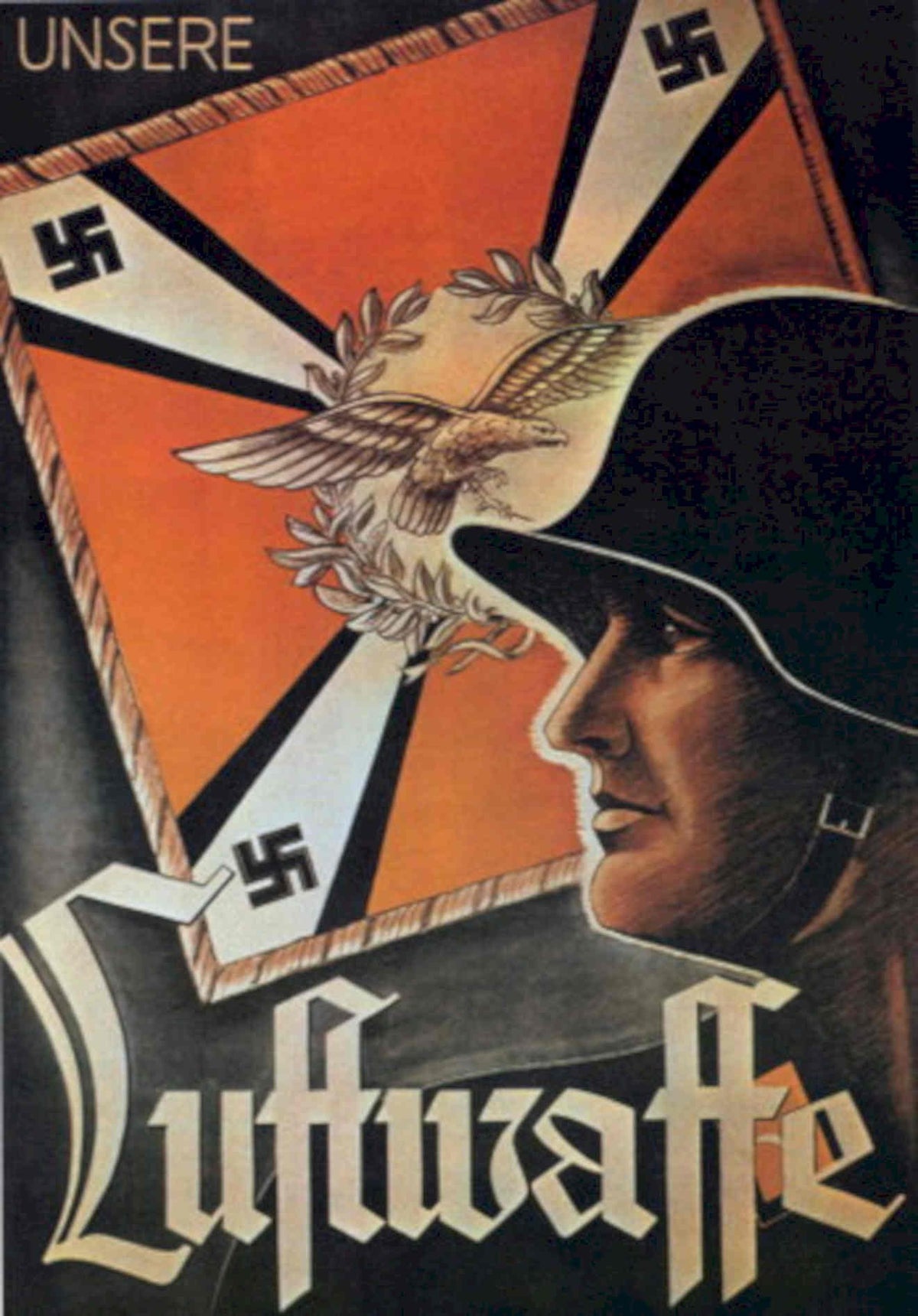 Luftwaffe Germany 1930s 1940s Vintage Retro Advert Poster