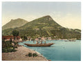 Lugano Cassarate and Monte Brè Tessin Vintage A4 Photo Print