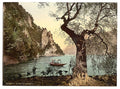 Lugano Gandria Tessin Vintage A4 Photo Print