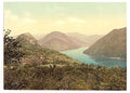 Lugano Monte Brè Tessin Vintage A4 Photo Print