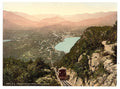 Lugano from San Salvatore II Tessin Vintage A4 Photo Print