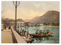 Lugano on the quay Tessin Vintage A4 Photo Print