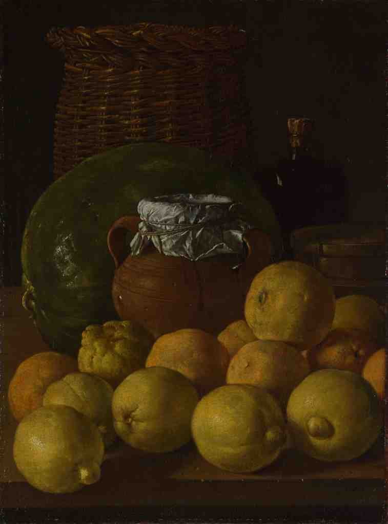 Luis Melendez Still Life with Lemons and Oranges A4 Photo Print