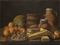 Luis Melendez Still Life with Oranges and Walnuts A4 Photo Print