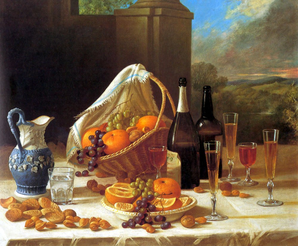 Luncheon Still Life Art A4 Photo Print