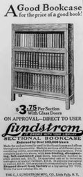 Lundstrom Bookcase Shelves Vintage Retro Advert Poster A4 Photo Print
