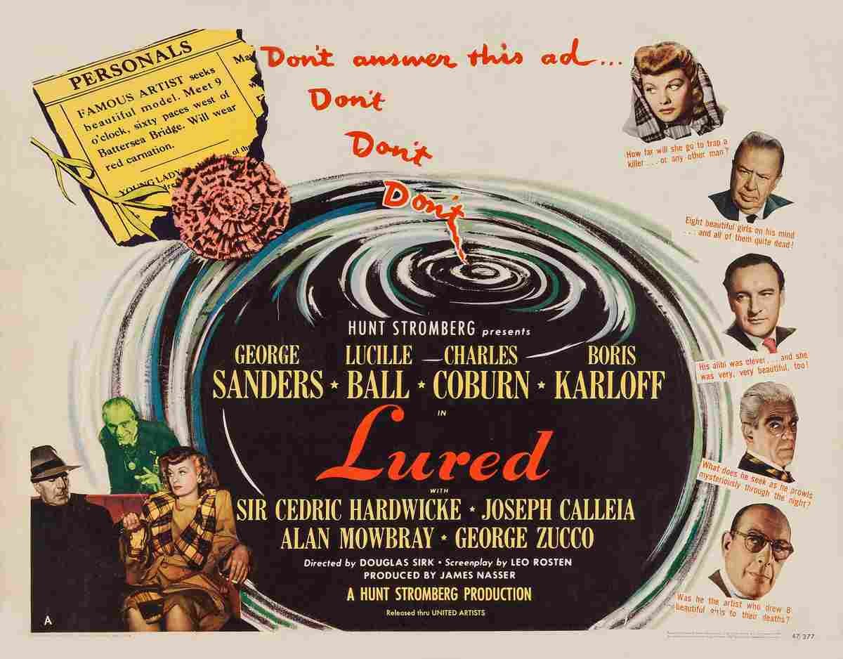 Lured 02  film star poster A4 Photo Print