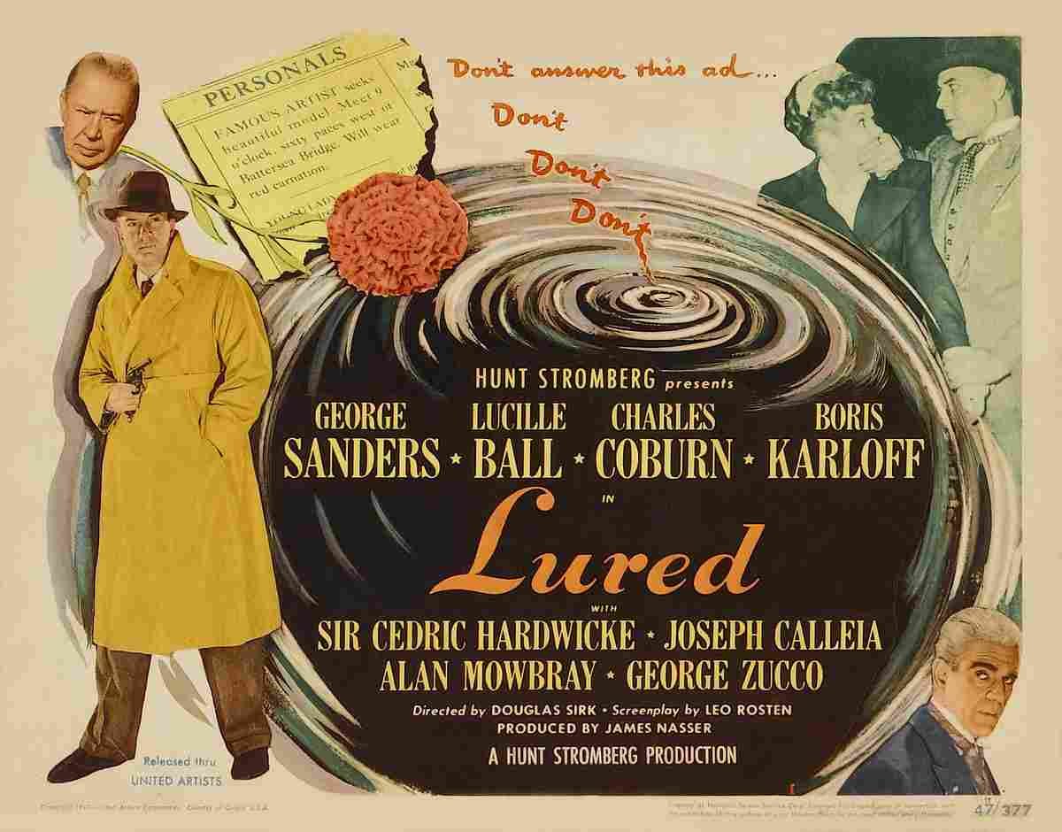 Lured 04  film star poster A4 Photo Print