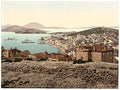 Lussin Piccolo from Monte Calavario Istria Vintage A4 Photo Print