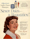 Lustre Creme Shampoo 1950s Vintage Retro Advert Poster