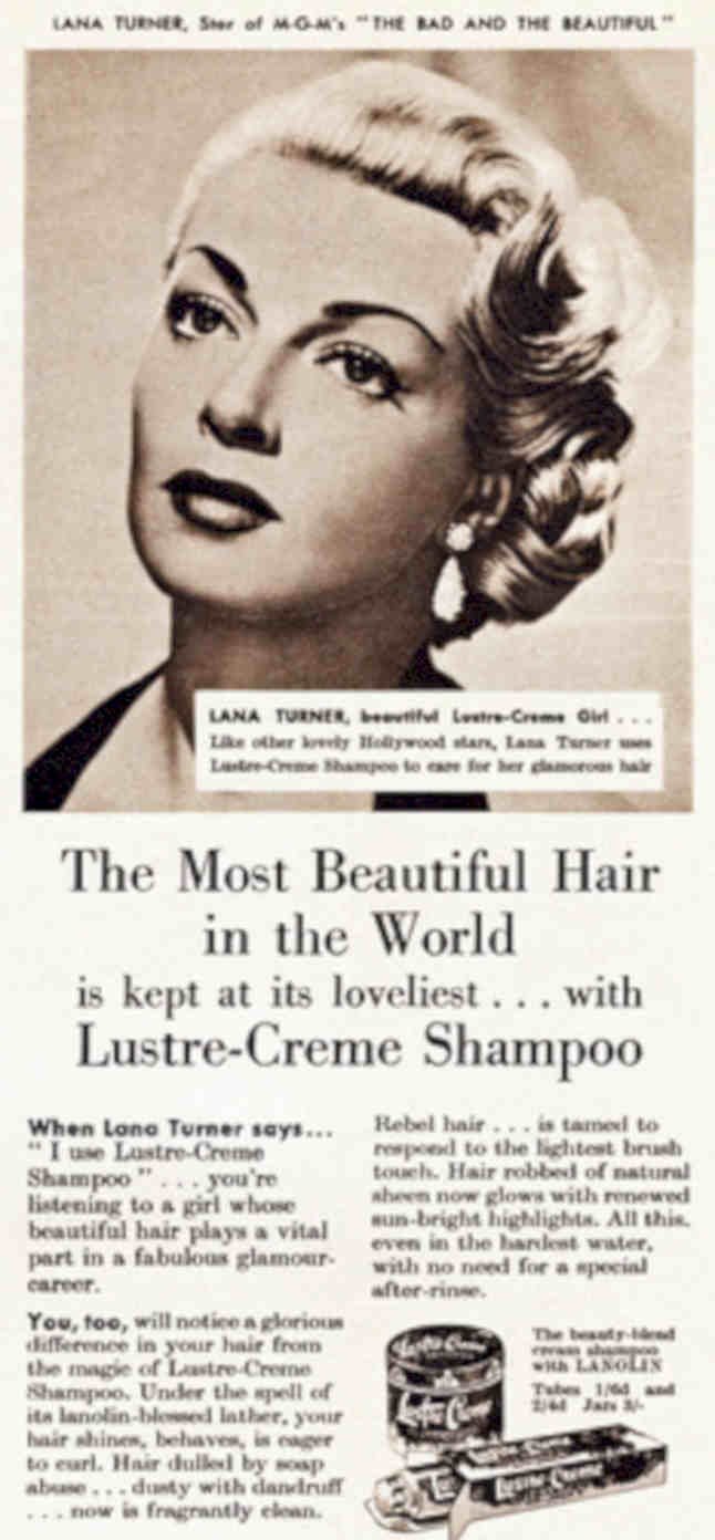 Lustre Creme Shampoo Vintage Retro Advert Poster A4 Photo Print