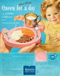 Lustrex Dinnerware Table 1950s Vintage Retro Advert Poster