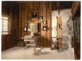 Luthers study Wartburg Thuringia Vintage A4 Photo Print