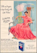 Lux Flakes Lingerie 1940s Vintage Retro Advert Poster