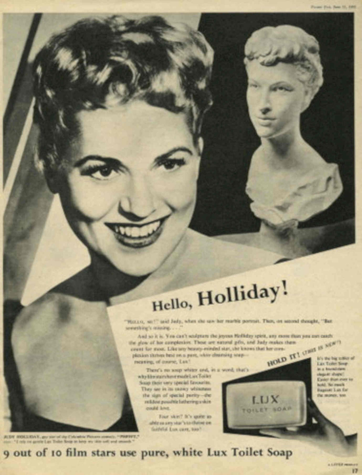 Lux Holiday Soap 1950s Vintage Retro Advert Poster